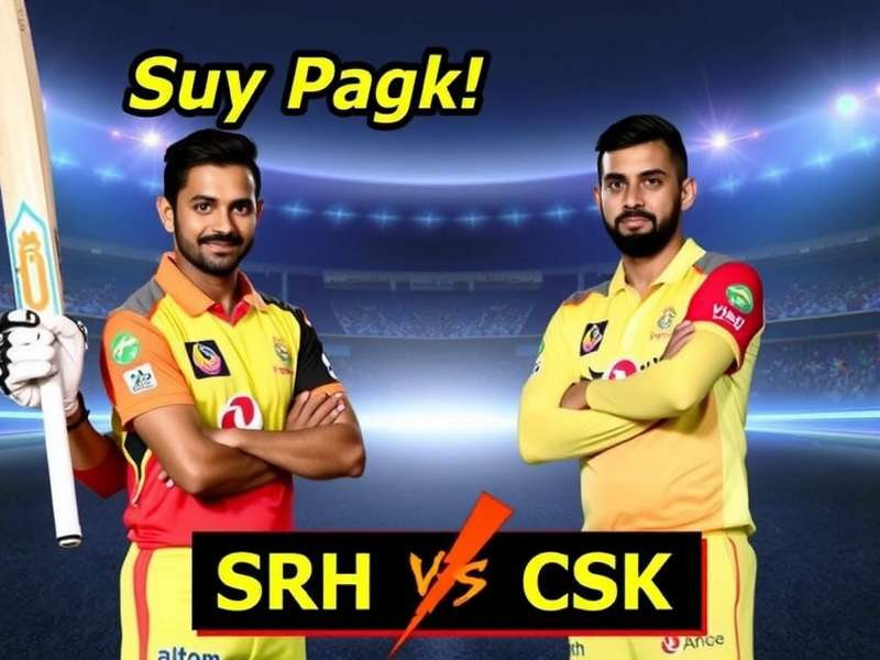 SRH vs CSK IPL match stadium with cheering fans