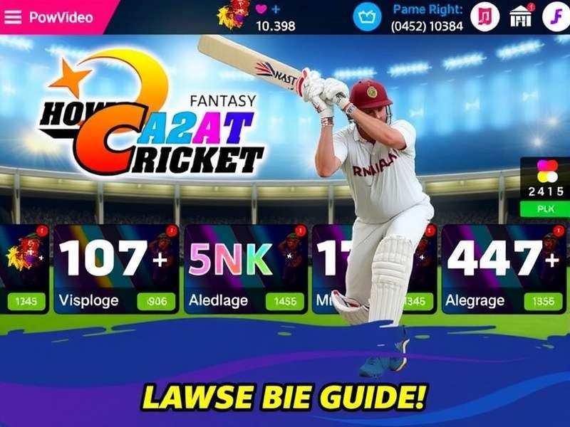 Howzat Fantasy Cricket App User Interface showing team selection