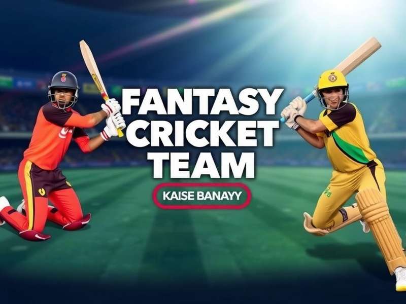 Fantasy Cricket Team Building Dashboard on Laptop and Mobile