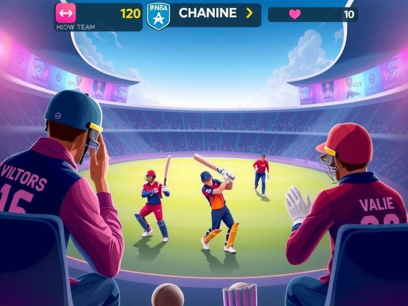 A person checking Fantasy Cricket team on phone with Telegram app open
