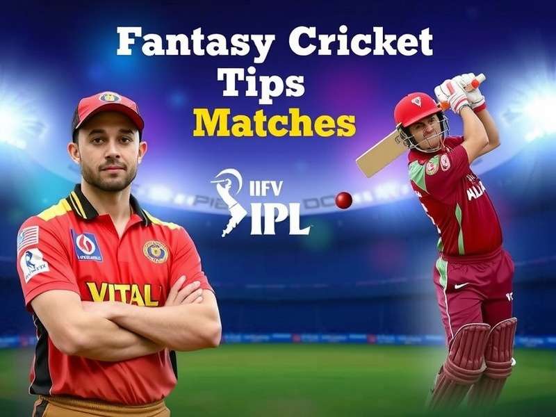 IPL Fantasy Cricket match analysis dashboard showing player stats and team formation