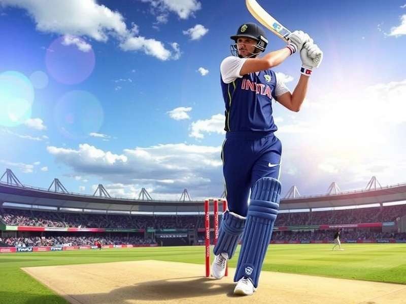 Cricket fan analyzing fantasy cricket stats on a laptop and mobile phone