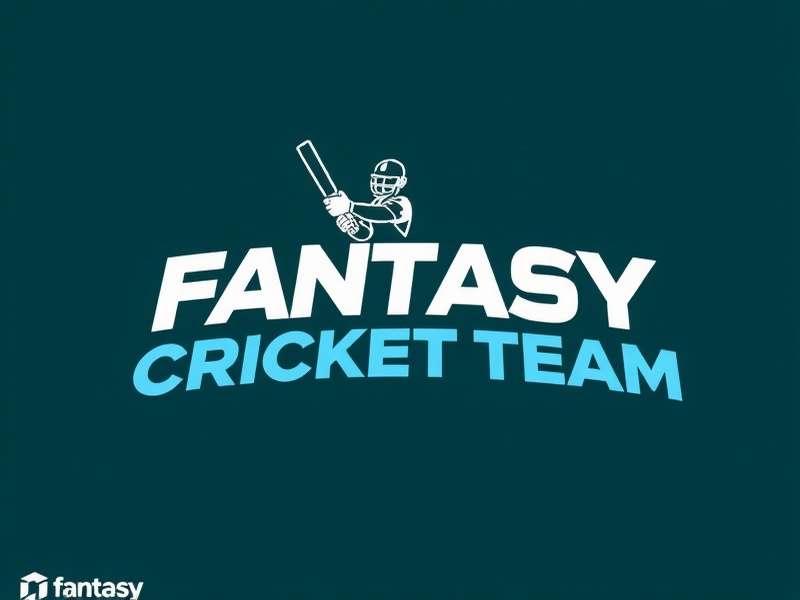 Fantasy Cricket Team Generator Ai Logo - AI-powered cricket team building tool