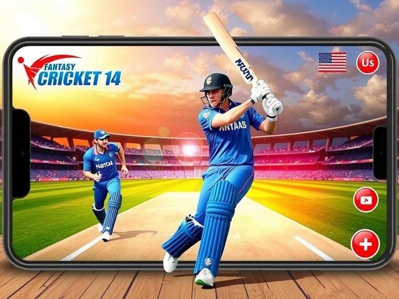 Best App To Play Fantasy Cricket - Mobile Phone Showing Cricket Match