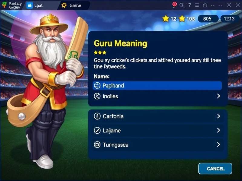 Fantasy Cricket Guru Name Meaning – Exclusive Guide for Indian Players