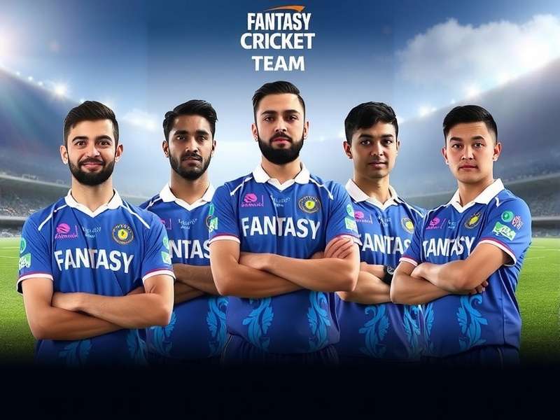 Fantasy Cricket Team Live Account dashboard showing real-time stats, player scores, and league rankings